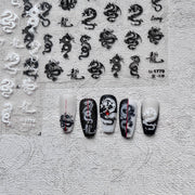White Dragon – Elegant Chinese Nail Art Set