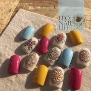 365nails: "bohemian mandala embossed set" – Nail Art Stickers