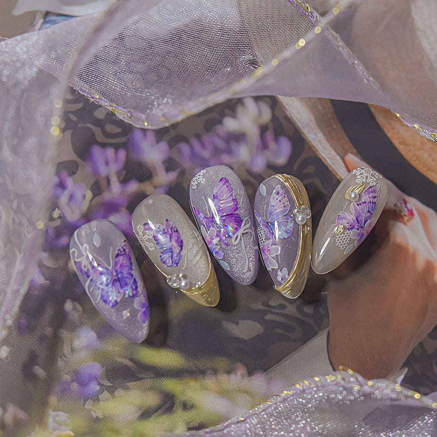 365nails: "Watercolor Purple Butterfly" – nail art stickers