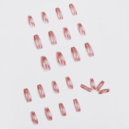 Amber Ice Penetration Wear Nail Art Finished Fake Nail Nail Art Patch Nail Patch Removable Nail Ballet｜365nails