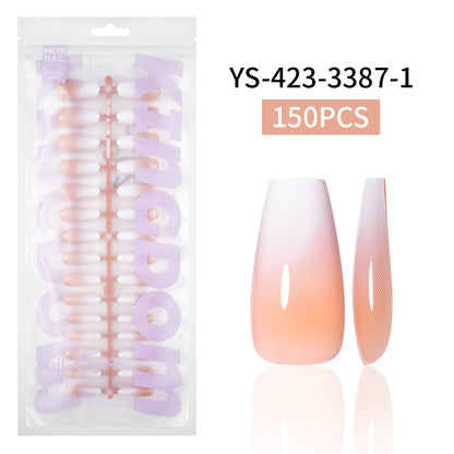 Nail Tips Europe and the United States  gradual change press on nails, simple water drop nail spray removable fake nail 150 pieces prefabricated nail