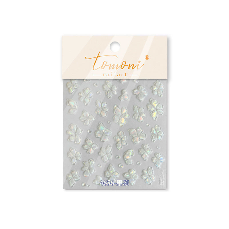 365nails: "Holographic Crystal Sakura" – Nail Art Stickers