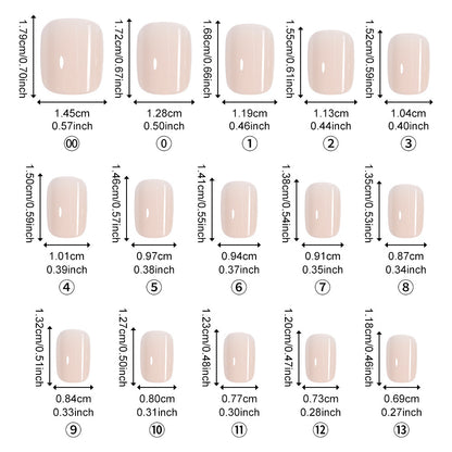 Nail Tips Hot-selling solid color press on nails fake nail short square nail art simple nude work in progress 150 pieces