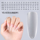 Nail Tips Transparent nail piece wholesale 30 pieces, full number, light and thin, full sticker, trapezoidal non-marking, wear-free patch, frosted nail piece