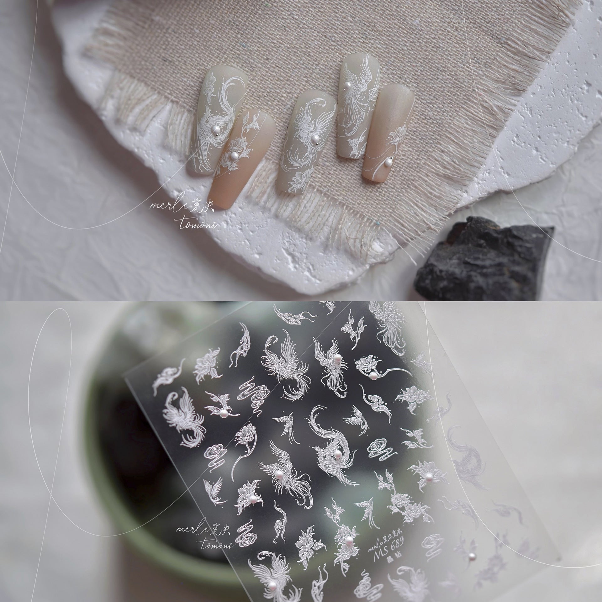 Aurora Crystal Swirl – Crystal Diamond Nail Art Set