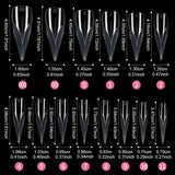 Nail Tips Eagle Claw Nail Mold Nail Extension Quick Extension Phototherapy Nail, Paper Free Tray 140 Pieces Boxed Transparent Crystal Nail Film