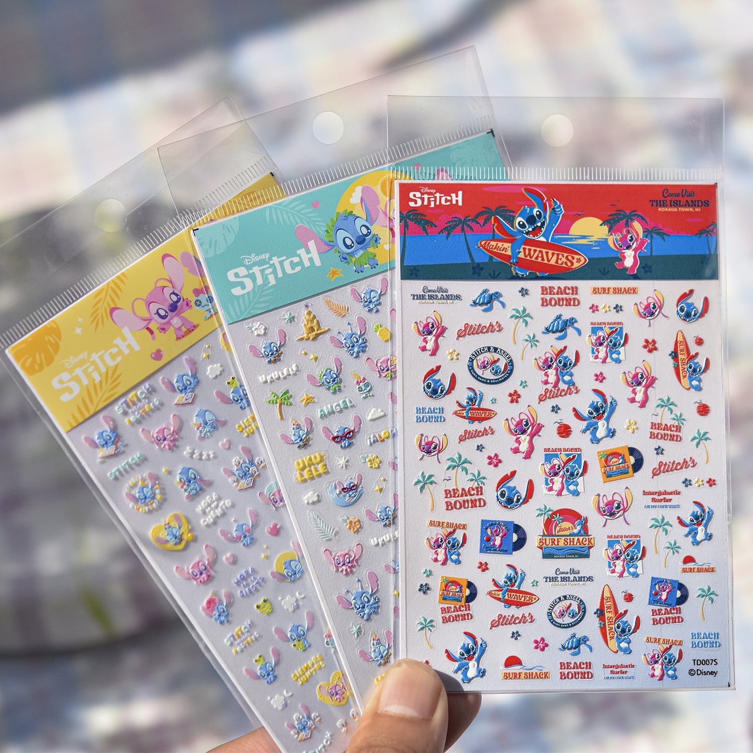 365nails: Disney 史迪奇 & Angel 夏日衝浪系列 — 美甲貼紙