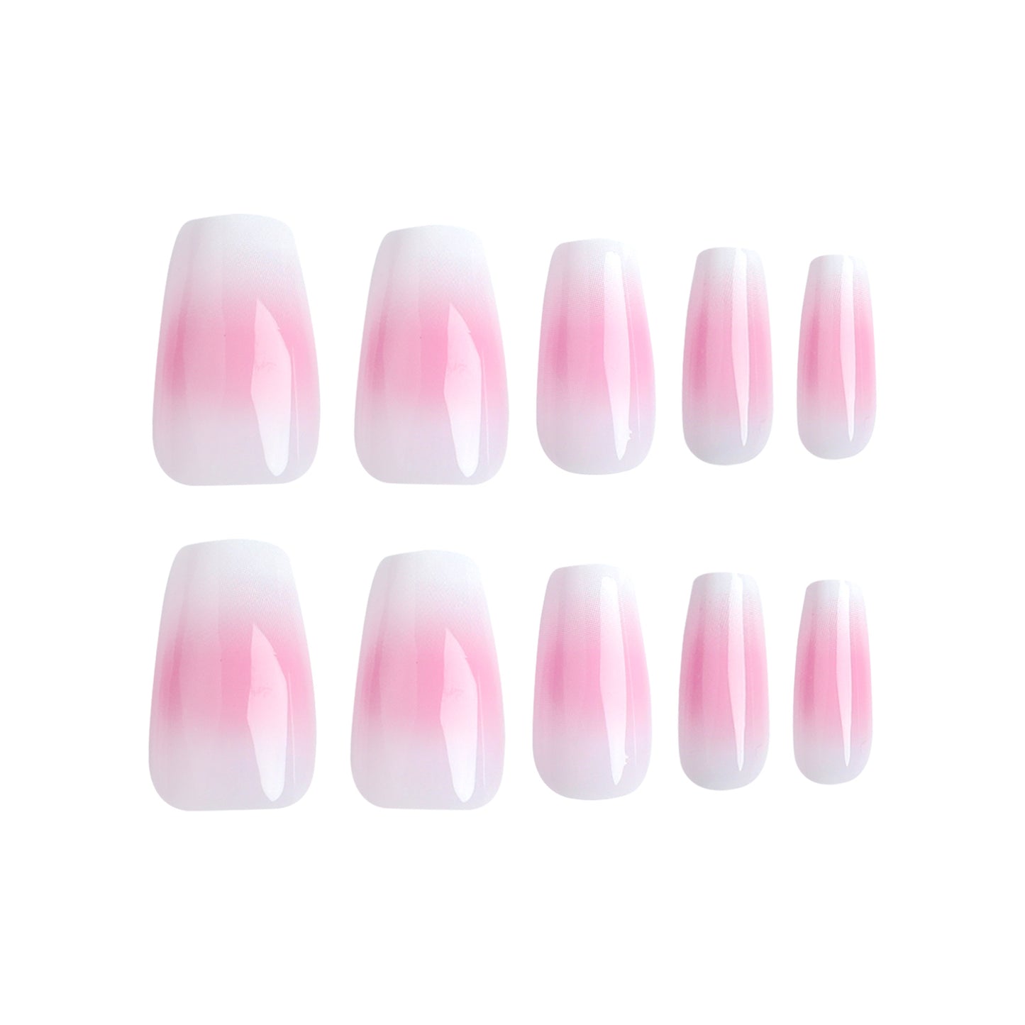 Unhas atacado mudança gradual manchas destacáveis unhas de pressão arte média e curta unhas postiças acabadas atacado｜365nails