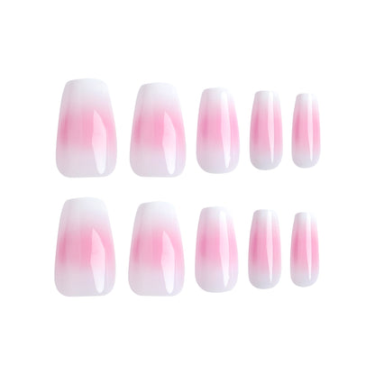 Unhas atacado mudança gradual manchas destacáveis unhas de pressão arte média e curta unhas postiças acabadas atacado｜365nails