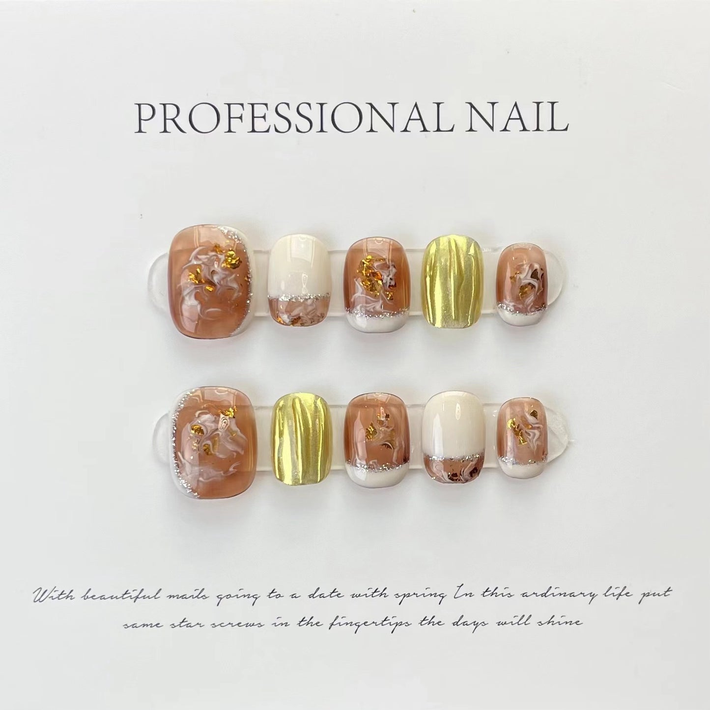 Mixed Elegant Short Medium Long Press On Nail Collection