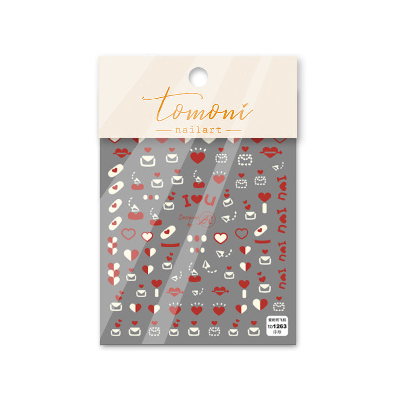 365nails: "Bright Smiley & Heart" – nail art stickers