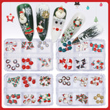 Christmas Alloy Nail Charms Set – 3D Festive Decorations for Holiday Nail Art (MOQ=3)