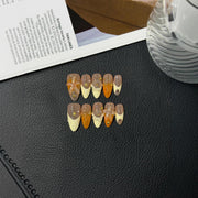 365nails: "Sunset Mirage" – Gradient & 3D Crystal Handmade Stiletto Nails