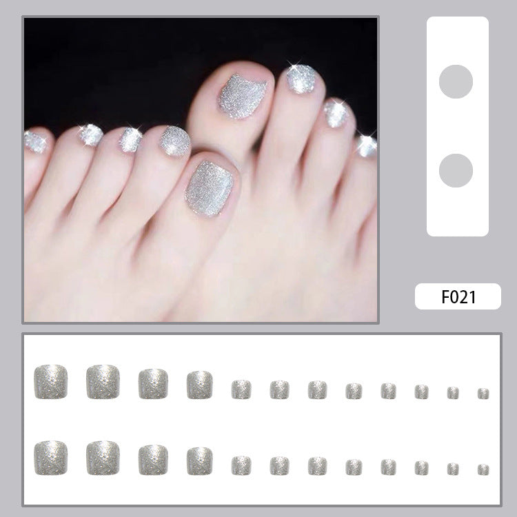 Unhas postiças com acabamento em unhas postiças Unhas postiças removíveis com acabamento em unhas postiças dos pés Unhas dos pés ｜365nails