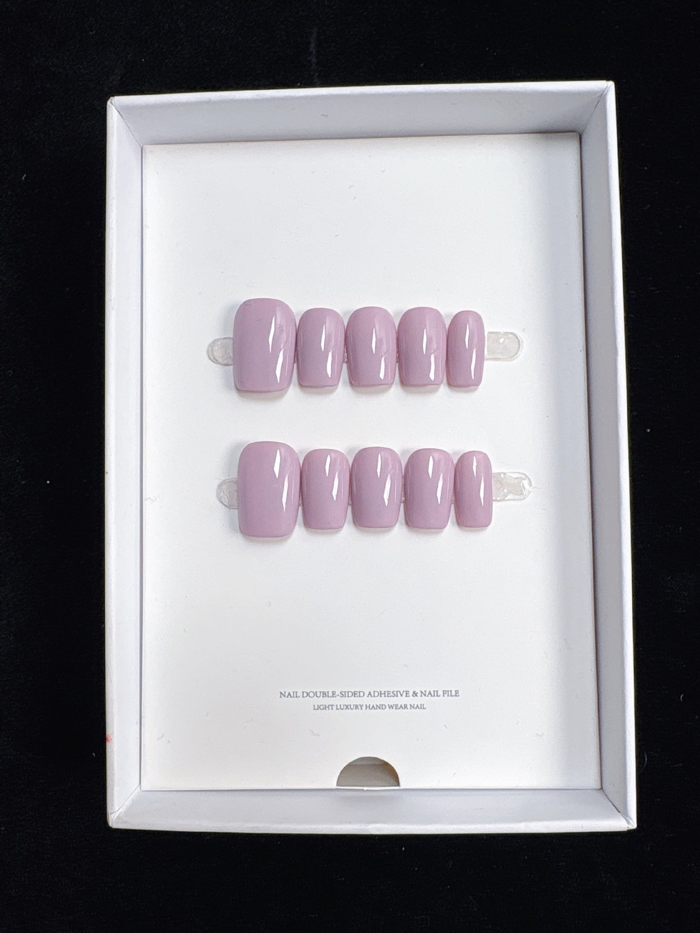 The Essential Solids | Short Medium Square | Handmade Press-on Nails