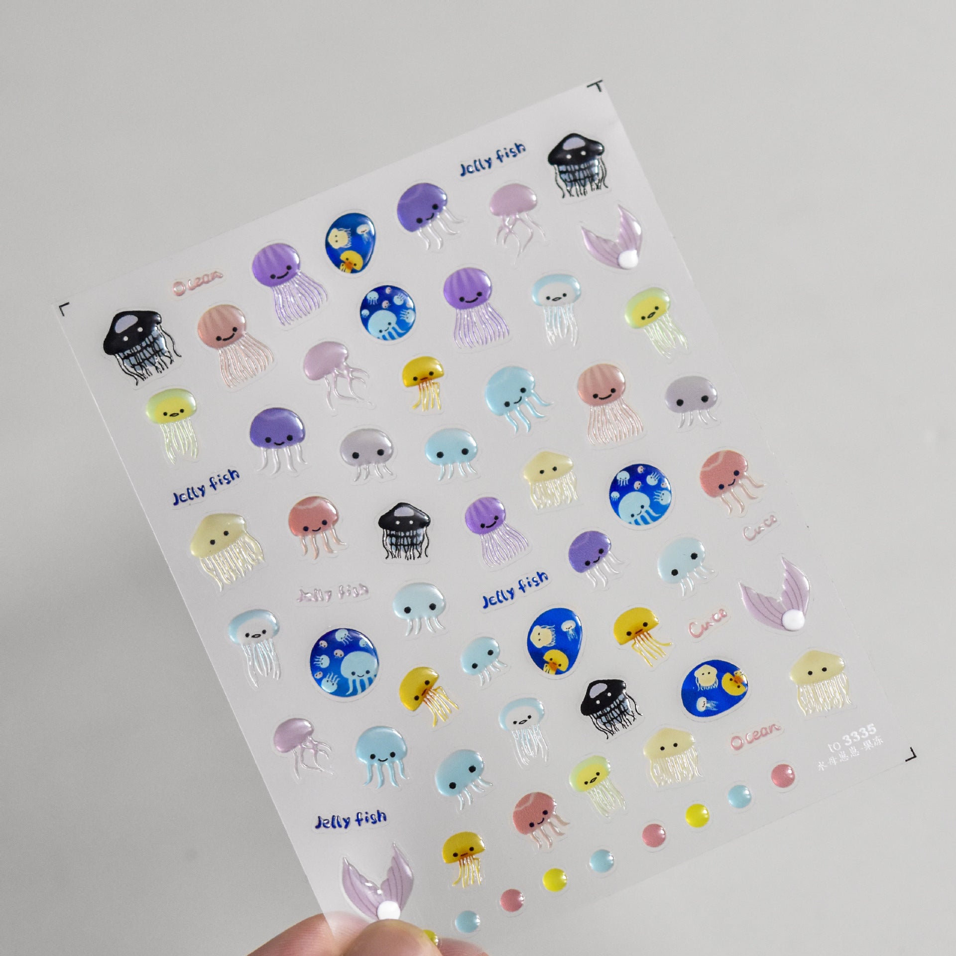 365nails: 해파리 오션 젤리 네일 아트 스티커
