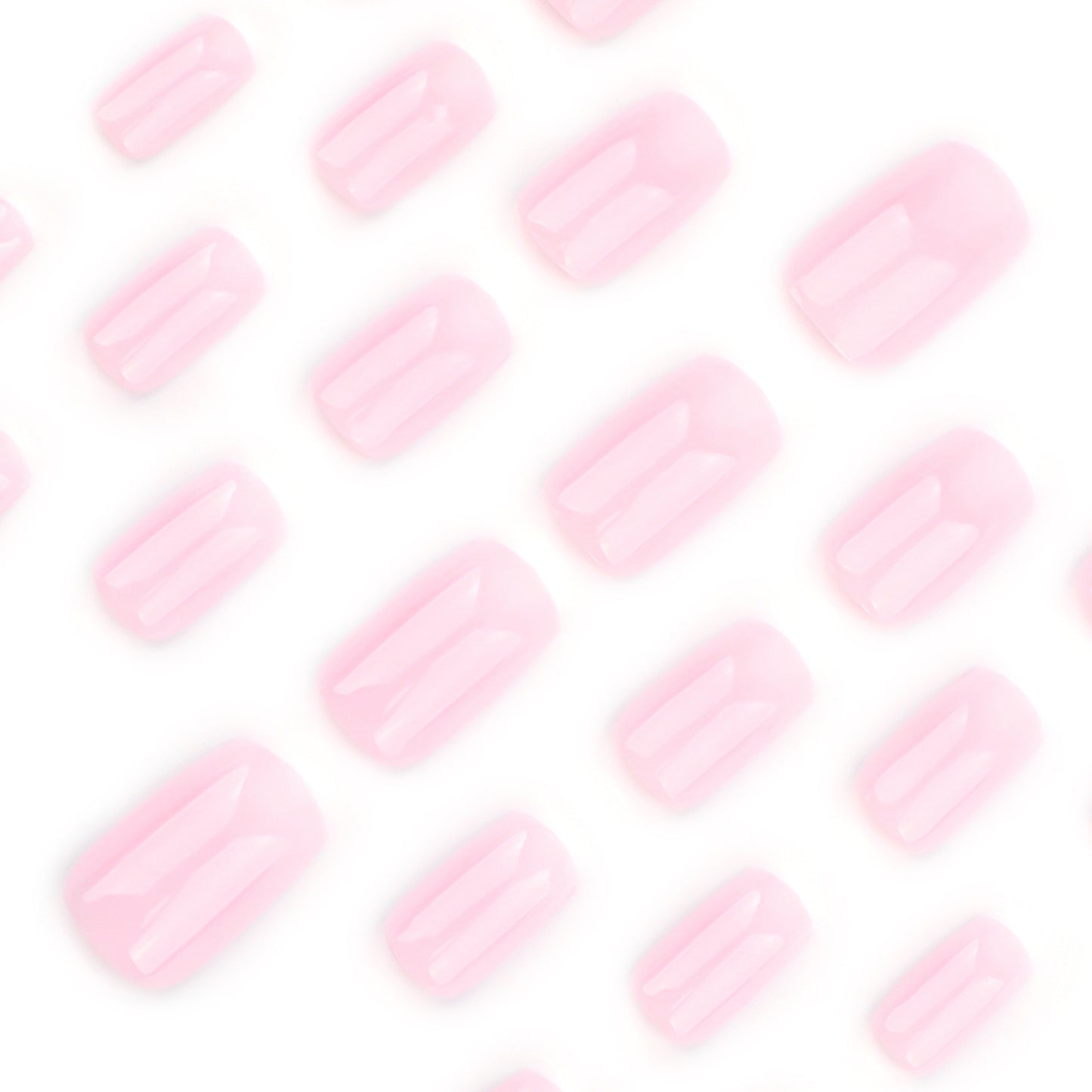 Classic French pink and white gradual change manicure short simple square press-on nails press on nails nail wholesale｜365nails