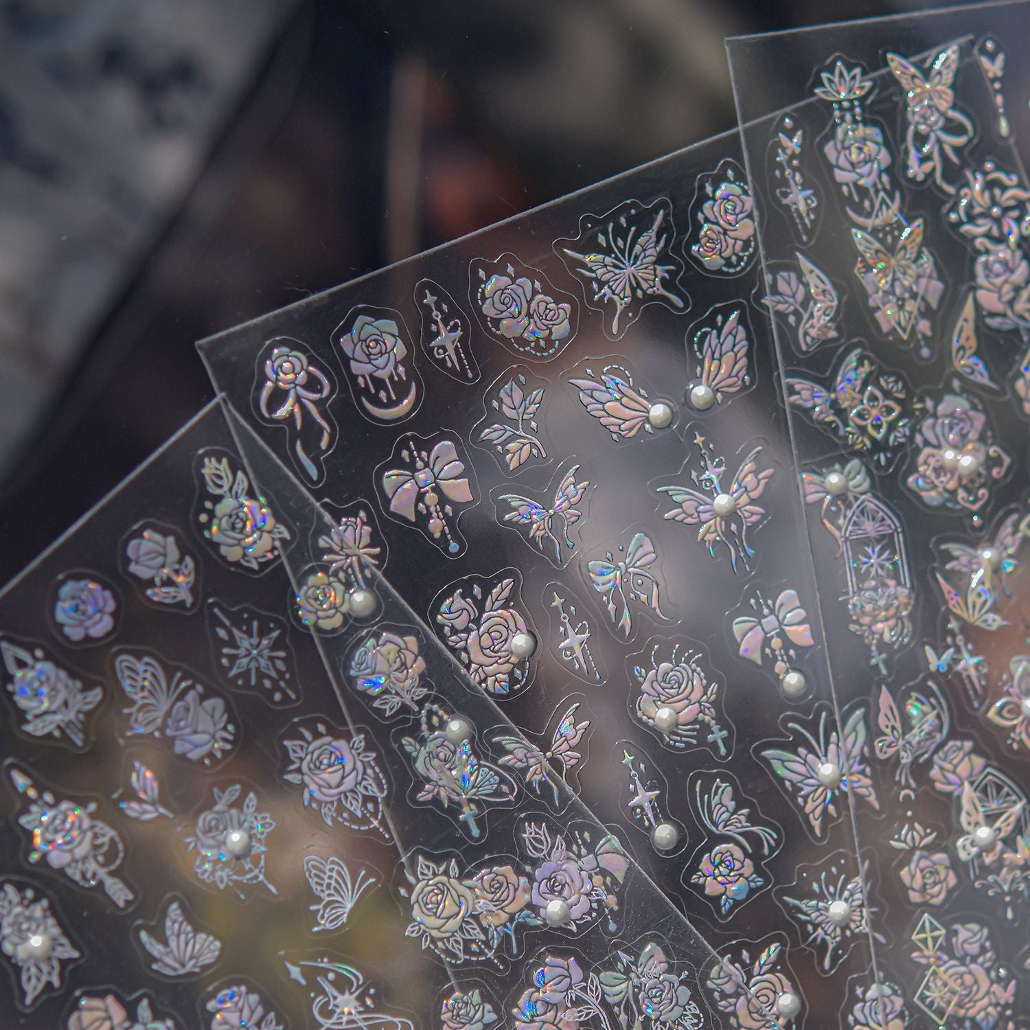 365nails: "Aurora Crystal Flower" –Nail Art Stickers