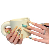 Pure handmade press on nails   nail art fake nails beauty | 365nails