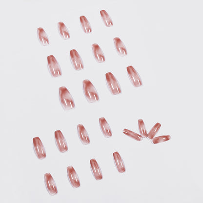 Amber Ice Penetration Wear Nail Art Finished Fake Nail Nail Art Patch Nail Patch Removable Nail Ballet｜365nails