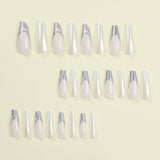 Peças de unha Use peças de unha Arte de unha finalizada Adesivos de unha Peças de arte de unha de balé longas Unhas postiças｜365nails
