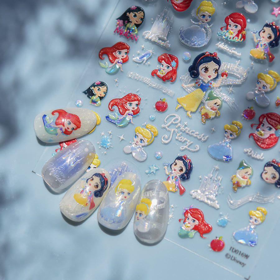 365nails: "디즈니 프린세스 스토리" – 네일 아트 스티커