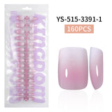 Nail Tips Europe and the United States  gradual change press on nails, simple water drop nail spray removable fake nail 150 pieces prefabricated nail