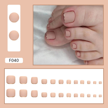 Unhas postiças com acabamento em unhas postiças Unhas postiças removíveis com acabamento em unhas postiças dos pés Unhas dos pés ｜365nails