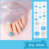 Semi-Cured Gel Nail Strips Toe Nails Four-Point Star Glossy Set (MOQ=3)
