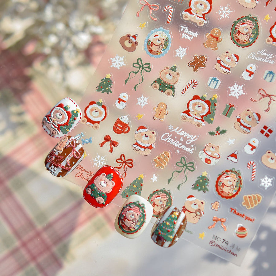 365nails — Miiiichar Christmas — autocollants nail art