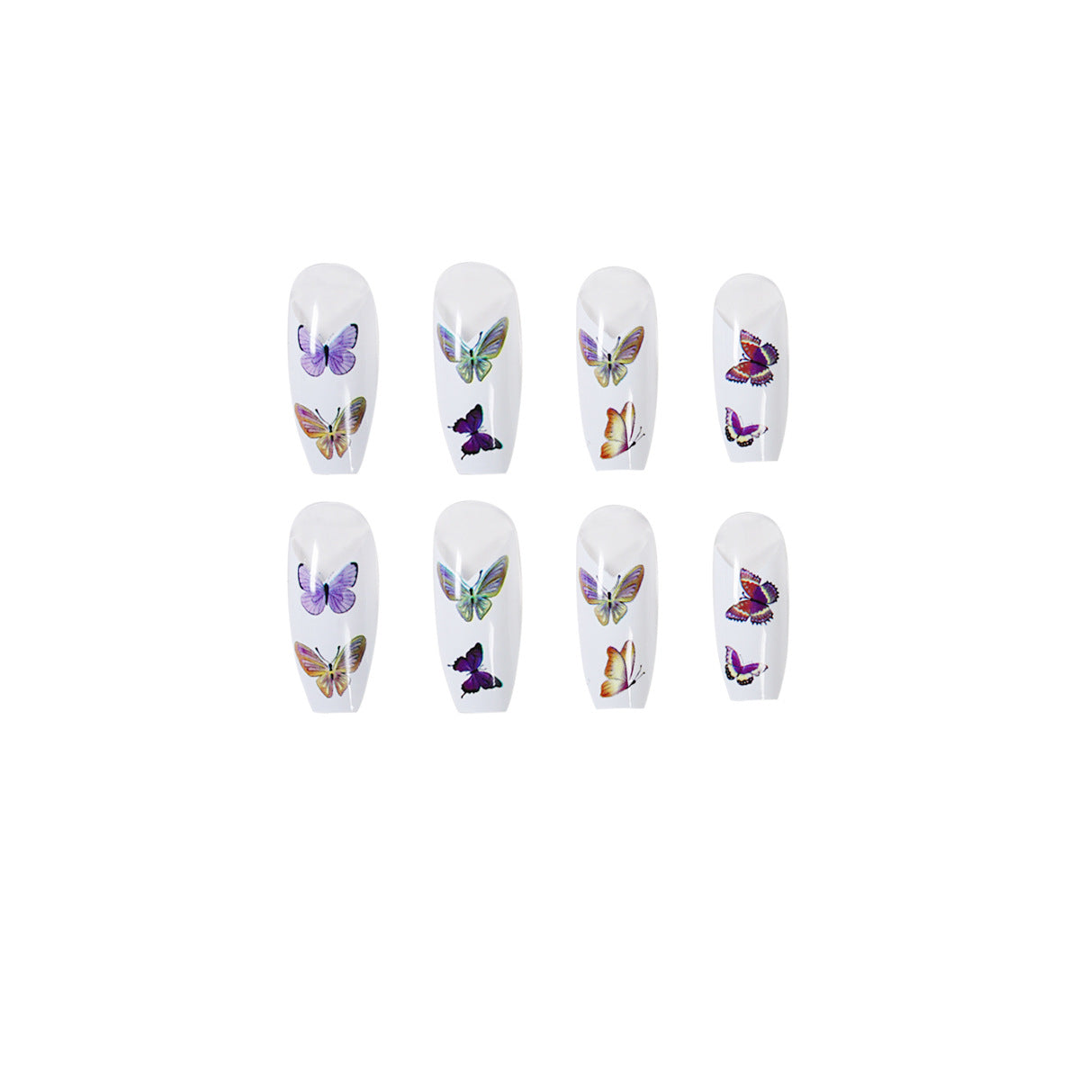 French color butterfly fat ballet  finished  manicure patch nail patch  direct supply｜365nails
