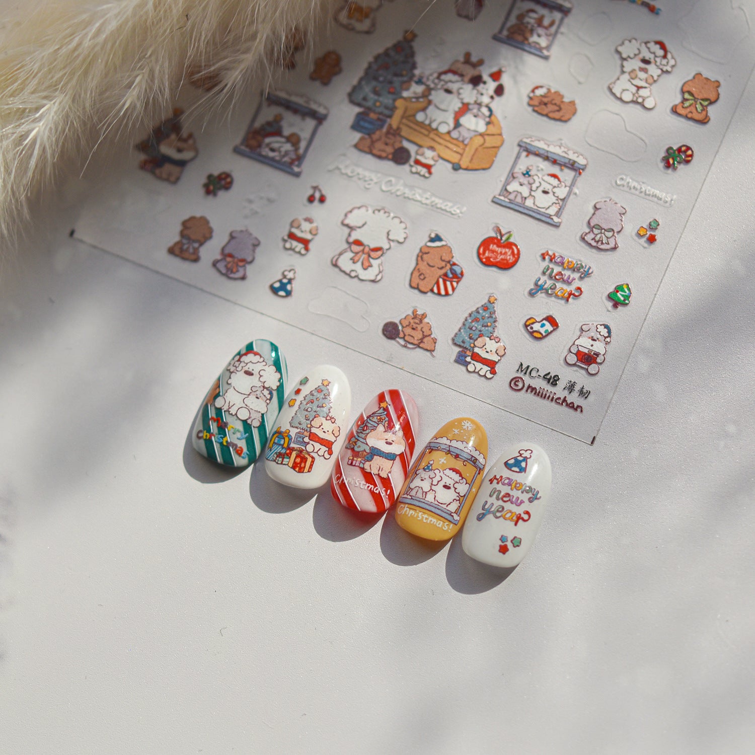 365nails: "Miiichan Christmas Friends" – adesivos para unhas