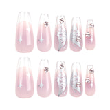 Nuevo parche de punta de mariposa transparente rosa para decoración de uñas, especial para uñas, venta al por mayor | 365nails