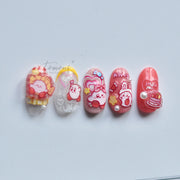365nails: "Kirby kawaii friandises" – Autocollants pour ongles