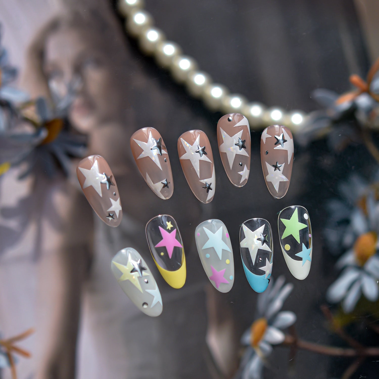 Star Collection: "Starry Night" – 3D Metallic Nail Sticker