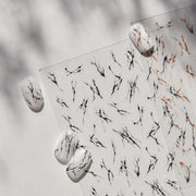 365nails: "conjunto de linhas abstratas pretas em relevo" – Adesivos de Unha