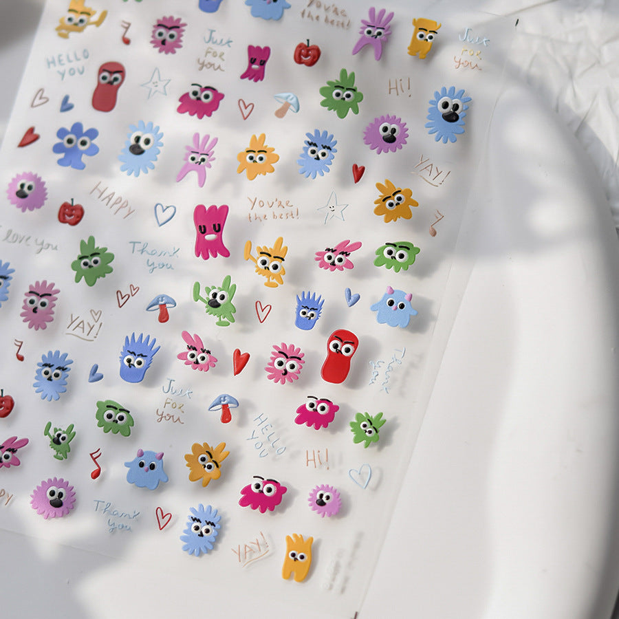 365nails: "Cute Monster Party" – nail art stickers