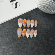 365nails: "Ocean Whisper" – Handmade 3D Shell & Floral Stiletto Nails