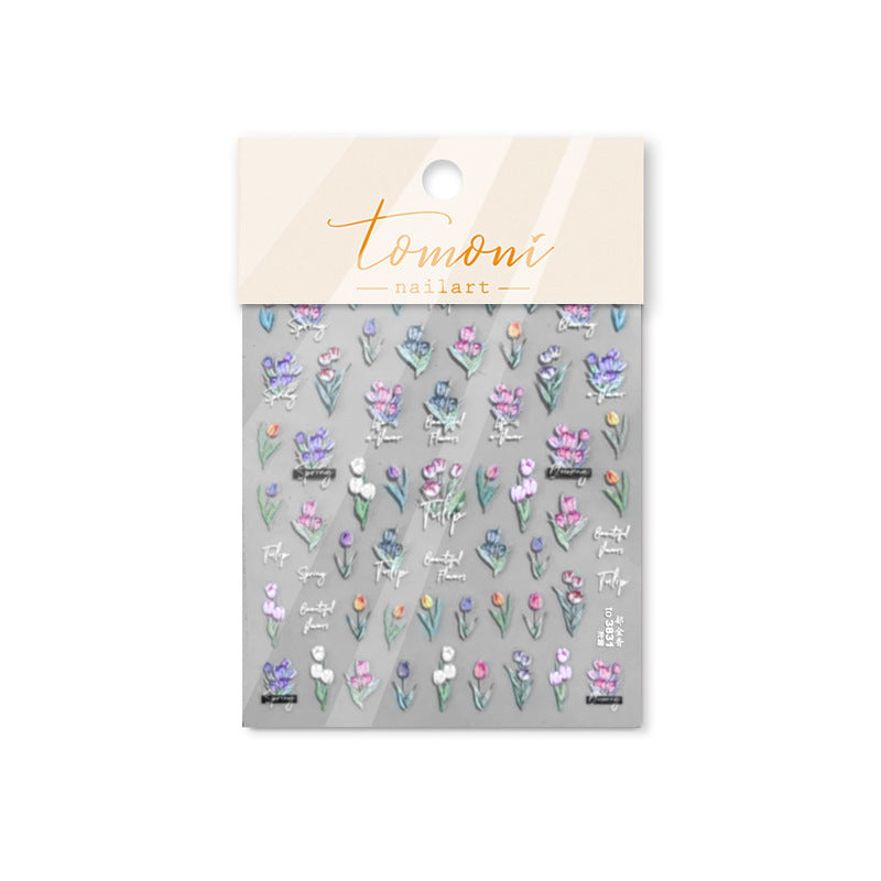 365nails: "Vibrant Tulip Garden" – nail art stickers