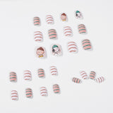 Snoopy - Dibujos animados en forma de palo, contraste mate, para usar en uñas postizas, parche para uñas, producto terminado, extraíble | 365nails