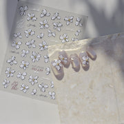 365nails: 모노톤 클로버 블룸 – 네일 아트 스티커