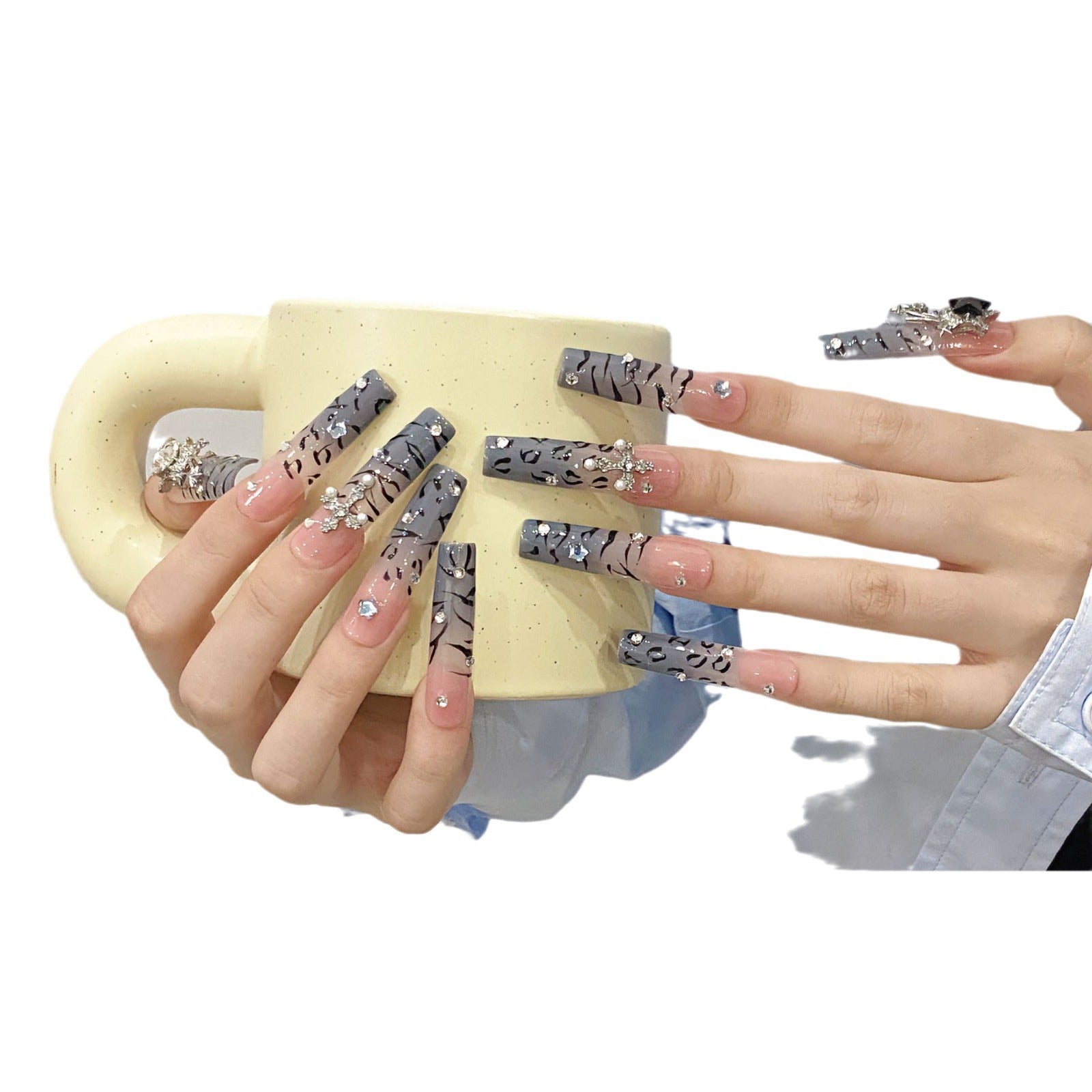 Pure handmade press on nails   nail art fake nails beauty | 365nails