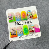 Duck bill nail sweet and cool hot girl gradual change blush nail ice through relief flash Handmade press on nails wholesale｜365nails
