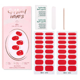 Semi-Cured Gel Nail Strips Pure Solid Glitter Glossy Design (MOQ=3)