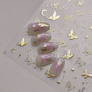 365nails：紫色星月 美甲貼紙