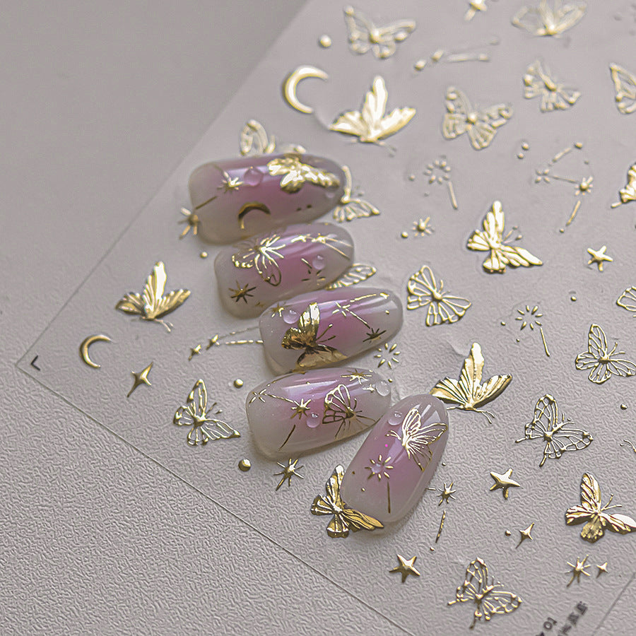 365nails: "Purple Celestial Moon & Star" – nail art stickers