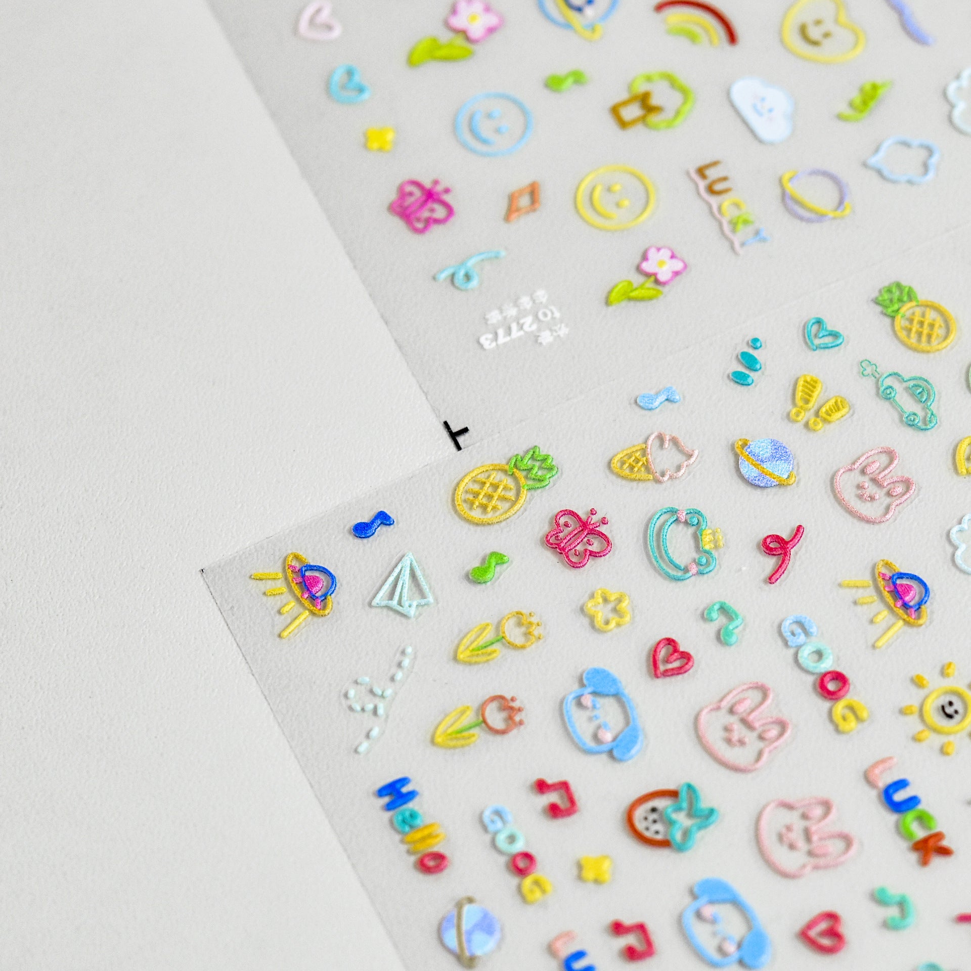 365nails: "Cute Doodle Summer" – nail art stickers
