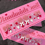 Sweetheart Cherry & Bow Press-On Nails