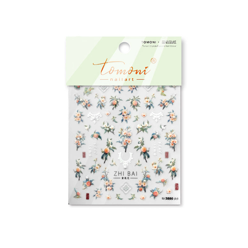 365nails: "Peach Blossom and Fruit" – nail art stickers