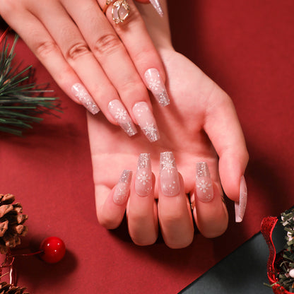 Fake nails press on nails Christmas wear nail art finished collection nail patch nail art sticker factory sales｜365nails